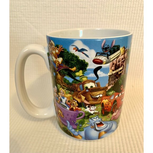 Pixar Disney Parks Walt Disney World Storybook GRANDPA Coffee Mickey Lilo Stitch - Picture 9 of 12